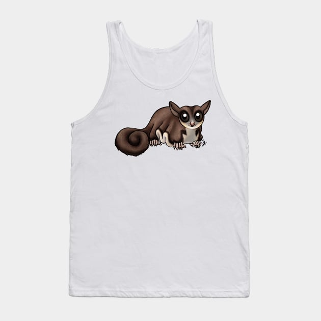 Mammal - Sugar Glider - Red Cedar Tank Top by Jen's Dogs Custom Gifts and Designs